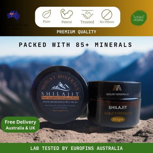 _250gm Organic Shilajit Resin - GOLD STRENGTH